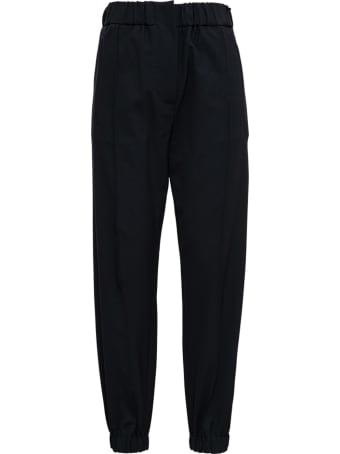 Tela Black Pants In Wool Blend