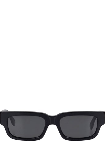 RETROSUPERFUTURE Roma Sunglasses In Black Acrylic