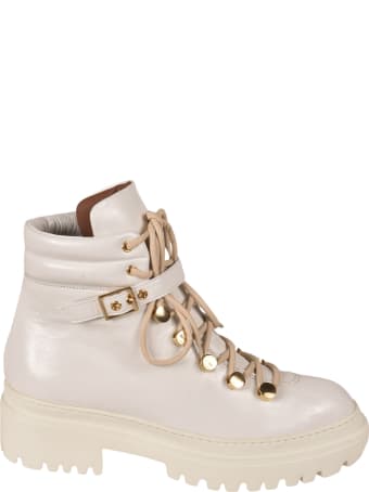 L'Autre Chose Padded Detail Lace-up Ankle Boots