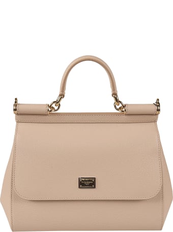 Dolce & Gabbana Logo Plaque Flap Tote