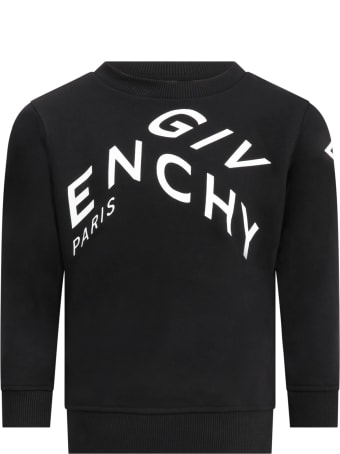 Givenchy Black Sweatshirt For Kids With Logo