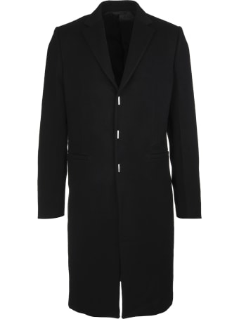 Givenchy Man Black Wool And Cashmere Coat