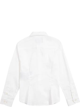 Emporio Armani White Cotton Poplin Shirt