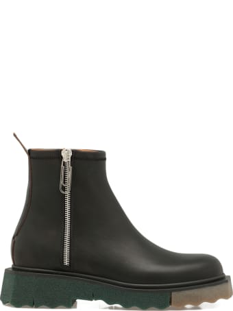 Off-White Smooth Leather Boot