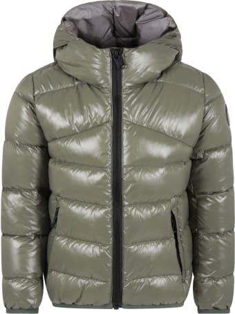 Colmar Green Jacket For Boy With Logo