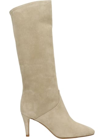 The Seller High Heels Boots In Beige Suede