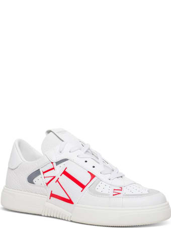 Valentino Garavani Vltn Low Top Sneakers In White Leather