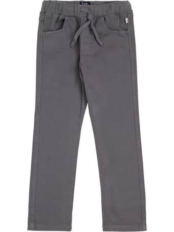 Il Gufo Grey Cotton Pants With Five Pockets