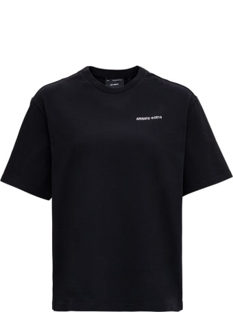 Axel Arigato Black Cotton T-shirt With Logo