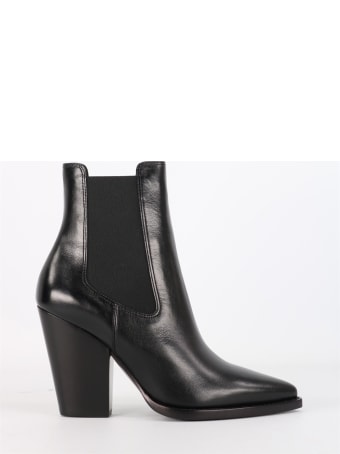 Saint Laurent Theo Texan Boot In Leather
