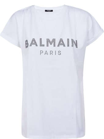 Balmain Studded Logo T-shirt