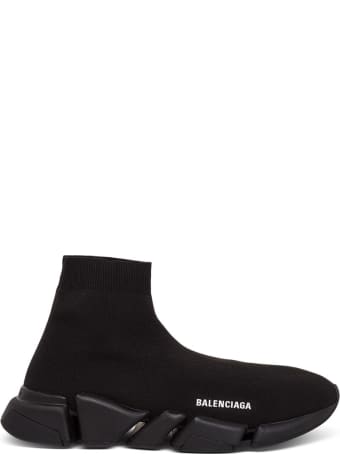 Balenciaga Speed 2 Black Knit Sneakers