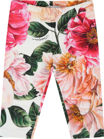 Dolce & Gabbana Multicolor Leggings For Baby Girl