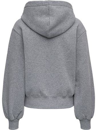 Mauro Grifoni Grey Cotton Hoodie With Logo