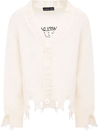 Riccardo Comi White "happy Day" Cardigan