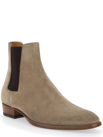 Saint Laurent Wyatt' Chelsea Boots In Suede