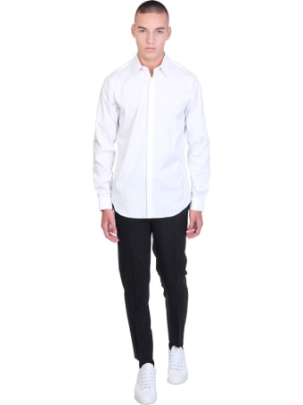 Theory Sylvain Shirt In White Cotton