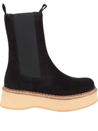 Paloma Barceló Paloma Barcelo' Eerin Boots In Black Suede