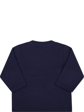 Timberland Blue T-shirt For Baby Boy With Iconic Tree