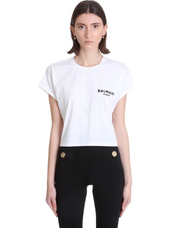 Balmain T-shirt In White Cotton