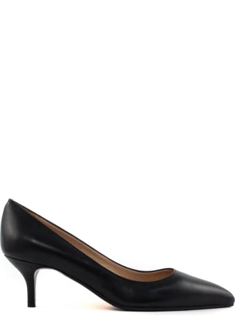 Roberto Festa Black Leather Victoria Pumps