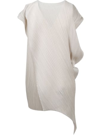 Pleats Please Issey Miyake Pleated And Asymmetric Dress