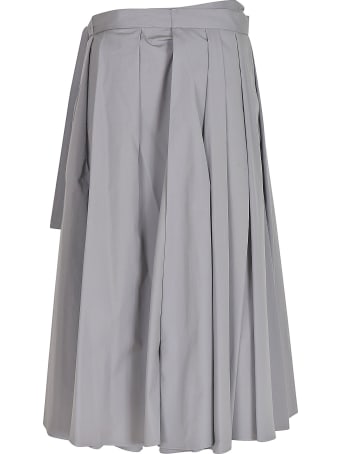 Prada Tie-waist Pleated Skirt