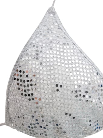 Oseree Silver Sequins Bikini