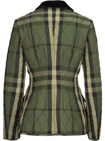 Burberry Lydd A21 - Wool Blend Quilted Jacket With Tartan Pattern
