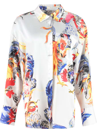 MSGM Oversize Printed Shirt