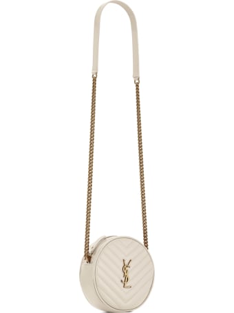 Saint Laurent Camera Bag In Crema Soft Leather