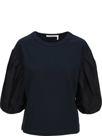 See by Chloé See By Chloe' Cotton Puff-sleeve T-shirt