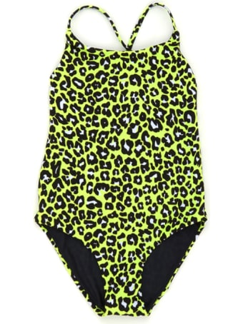 MC2 Saint Barth Yellow Fluo Animalier Print One Piece - Animalier Mania Capsule Collection