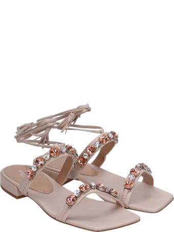 The Seller Flats In Powder Leather