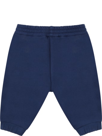 Gucci Blue Sweatpant For Babykids With Double Gg