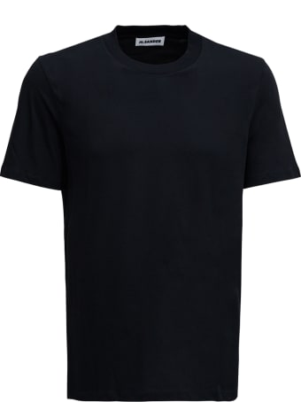 Jil Sander Black Cotton Crew Neck T-shirt