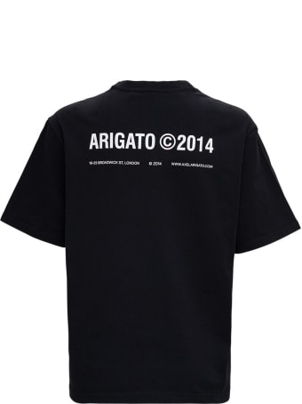 Axel Arigato Black Cotton T-shirt With Logo