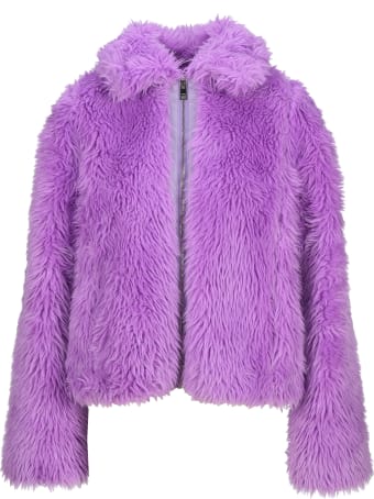 MSGM Short Jacket Gfaux Fur