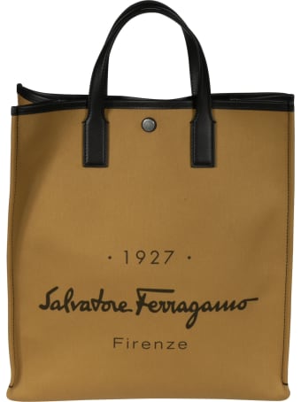 Salvatore Ferragamo Signature Logo Shopper Bag