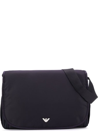 Emporio Armani Blue Changing Bag With Logo