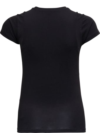 Frame Le Mid Muscle Black Cotton T-shirt
