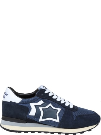 Atlantic Stars Argo Sneakers In Suede And Canvas Color Blue