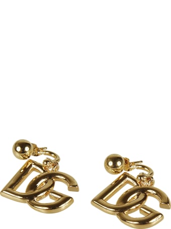 Dolce & Gabbana Logo Plaque Earrings