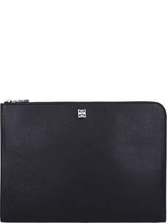 Givenchy Clutch In Black Leather