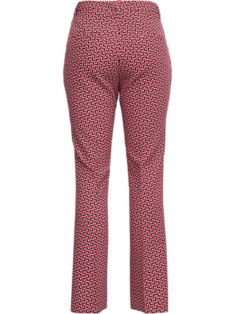 PT01 Jane Tailored Pants With Geometric Print