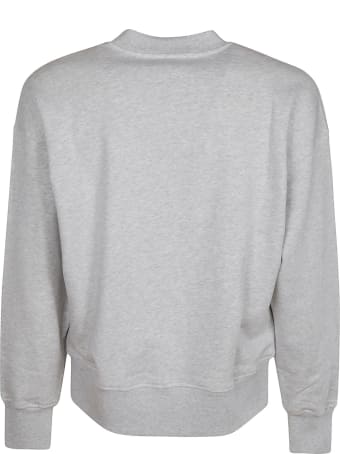 MSGM Embroidered Logo Ribbed Sweatshirt