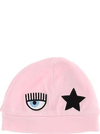 Chiara Ferragni Eyestar Hat In Pink Cotton
