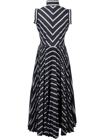Sara Roka Striped Chemisier Dress