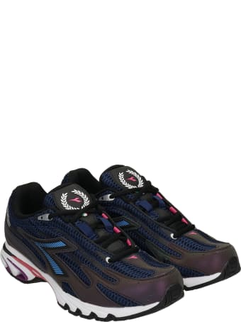 Diadora Mythos Sneakers In Blue Synthetic Fibers