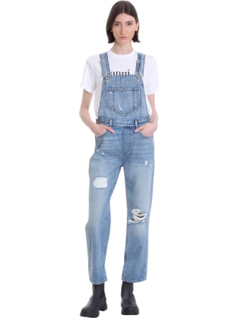 Ganni Suit In Blue Denim